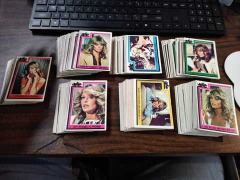 Vtg 220+ Pc Lot 1977 Charlie's Angels Collectors Trade Cards Jill Kelly Sabrina