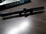 Simmons Model #1002 4x15 Rifle Scope Hunting Target Shooting Gun w/Box & Papers