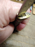 Vtg Western Boulder USA L28 Fixed Blade Bird & Trout Knife Stacked Leather 6.5"