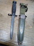 Vtg CAMILLUS US M4 Bayonet with US M8A1 VP CO Scabbard 6.25" Blade Nice Shape!