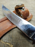 Vtg RH PAL 70 Fixed Blade Hunting Knife Stainless Blade Leather Handle & Sheath!