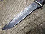 Vtg Case XX Fixed Blade Hunting Knife 5 in Blade 4.25 in Stacked Leather Handle