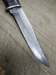 Vtg Case XX Fixed Blade Hunting Knife 5 in Blade 4.25 in Stacked Leather Handle
