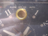 Vtg Zenith Table Top Tube Am Clock Radio Clock Works Parts Repair Lot Nice Case!