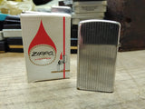 Vtg 1964 Zippo Slim Lighter Diamond & Pin Stripe Patterns Inscribed STAN w/Box