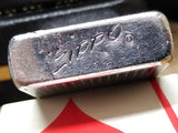 Vtg 1964 Zippo Slim Lighter Diamond & Pin Stripe Patterns Inscribed STAN w/Box