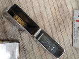 Vtg 1964 Zippo Slim Lighter Diamond & Pin Stripe Patterns Inscribed STAN w/Box