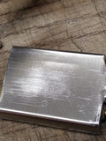 Vtg 1964 Zippo Slim Lighter Diamond & Pin Stripe Patterns Inscribed STAN w/Box