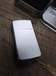 Vtg 2006 Zippo Slim Lighter Harley Davidson Satin Chrome w/Metal Box Nice Shape!