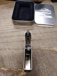 Vtg 2006 Zippo Slim Lighter Harley Davidson Satin Chrome w/Metal Box Nice Shape!