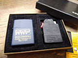 Vtg 1997 Zippo Zip Light Flashlight w/Matt Blue Case Hershey Pa Light Refill Box