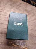 Vtg 1998 Zippo Lighter Scrimshaw Sailing Ship and Lighthouse 2 Sided USA w/Box!
