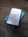 Vtg 1965 Zippo Cigarette Lighter Brushed Chrome Initial JSY Pat# 2517191 USA!
