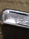 Vtg 1965 Zippo Cigarette Lighter Brushed Chrome Initial JSY Pat# 2517191 USA!