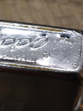 Vtg 1965 Zippo Cigarette Lighter Brushed Chrome Initial JSY Pat# 2517191 USA!