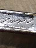 Vtg 1965 Zippo Cigarette Lighter Brushed Chrome Initial JSY Pat# 2517191 USA!