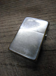 Vtg 1991 Zippo Pipe Lighter Brushed Chrome w/Patina Nice Snap Made In USA!
