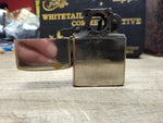 Vtg 1991 Zippo Pipe Lighter Brushed Chrome w/Patina Nice Snap Made In USA!
