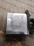 Vtg 1991 Zippo Pipe Lighter Brushed Chrome w/Patina Nice Snap Made In USA!