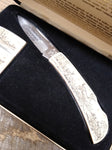 Vtg Never Used 1996 Zippo Lighter Case Knife Whitetail Deer Scrimshaw Set w/Box!