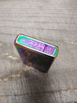 2005 Zippo Lighter Spectrum Finish Harley Davidson EST 1903 Flaming Shield Nice!