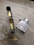 2005 Zippo Lighter Spectrum Finish Harley Davidson EST 1903 Flaming Shield Nice!