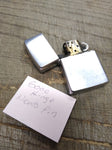 Vtg 1991 Zippo Cigarette Lighter Brushed Chrome Made In The USA!