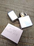Vtg 1991 Zippo Cigarette Lighter Brushed Chrome Made In The USA!