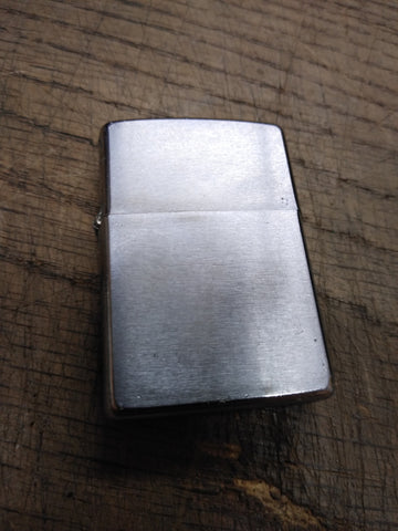 Vtg 1977 Zippo Cigarette Lighter Brushed Chrome Repair Lot Made In The USA!