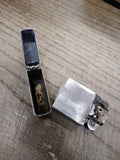 Vtg 1977 Zippo Cigarette Lighter Brushed Chrome Repair Lot Made In The USA!