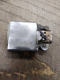 Vtg 1977 Zippo Cigarette Lighter Brushed Chrome Repair Lot Made In The USA!