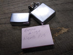 Vtg 1977 Zippo Cigarette Lighter Brushed Chrome Repair Lot Made In The USA!