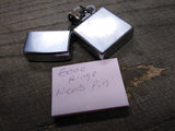 Vtg 1977 Zippo Cigarette Lighter Brushed Chrome Repair Lot Made In The USA!