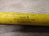 Morse Cutting Tools High Speed Steel #4120 Drill Bit 1/2" Tapered #2 Shank w/Box
