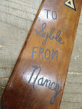 Vtg 1965 Penn State Sorority House Wood Paddle To Syble From Nancy Good Shape!