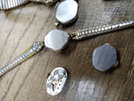 Vtg Ladies Watch Parts Repair Repurpose Lot Elgin Rensie Vulcain Manson Le Baron