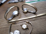 Vtg Ladies Watch Parts Repair Repurpose Lot Elgin Rensie Vulcain Manson Le Baron