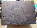 Vtg Del Monte Wooden 25 Lbs Fancy Peach Fruit Crate 9.5" x 15.5" California USA!