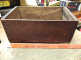 Vtg Del Monte Wooden 25 Lbs Fancy Peach Fruit Crate 9.5" x 15.5" California USA!