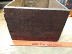 Vtg Del Monte Wooden 25 Lbs Fancy Peach Fruit Crate 9.5" x 15.5" California USA!