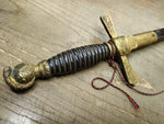 Vtg Knights Of Golden Circle? Fraternal Organization Ceremonial Sword w/Scabbard