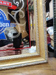 Vtg 2004 Pabst Brewing 160th Anniversary Fancy Framed Mirror Sign 18.5" x 18.5"