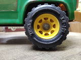 Vtg 1970's Tonka Dump Truck Pressed Steel Green Yellow Model# 13190