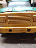 Vtg 1970's Tonka Dump Truck Pressed Steel Green Yellow Model# 13190