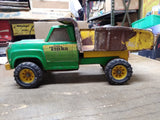 Vtg 1970's Tonka Dump Truck Pressed Steel Green Yellow Model# 13190