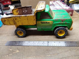 Vtg 1970's Tonka Dump Truck Pressed Steel Green Yellow Model# 13190