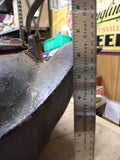 Vtg Primitive Heavy Cast Iron Tea Kettle Pot Swivel Lid Rustic Farmhouse