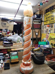 Vtg Empire? Christmas Holiday Outdoor Blow Mold Yard Decor Candle Lighted 36"+