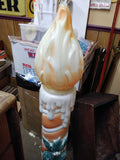 Vtg Empire? Christmas Holiday Outdoor Blow Mold Yard Decor Candle Lighted 36"+