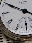 Vtg Antique 1900 Elgin Grade 208 Pocket Watch 18s 7J Good Balance Wheel Repair